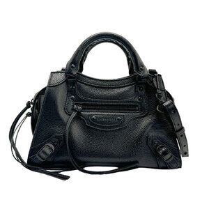 Balenciaga Neo City XS Shoulder Bag Black Leather